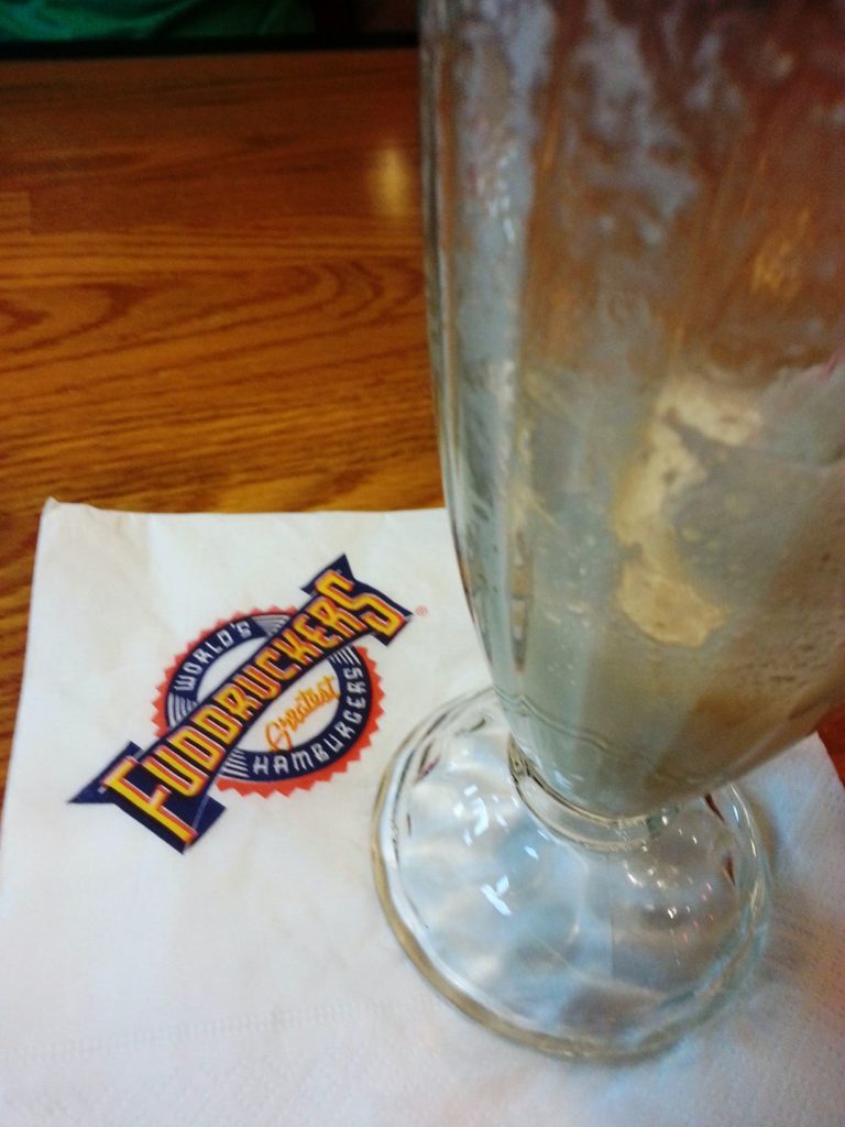 Fuddruckers Ezdan Mall Doha Food Qatar Eating Banana Milkshake