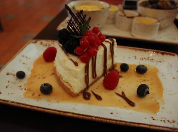 Latino-Doha-Sheraton-Doha-Qatar-Eating-Dulce-De-Leche-Dessert-Cheesecake