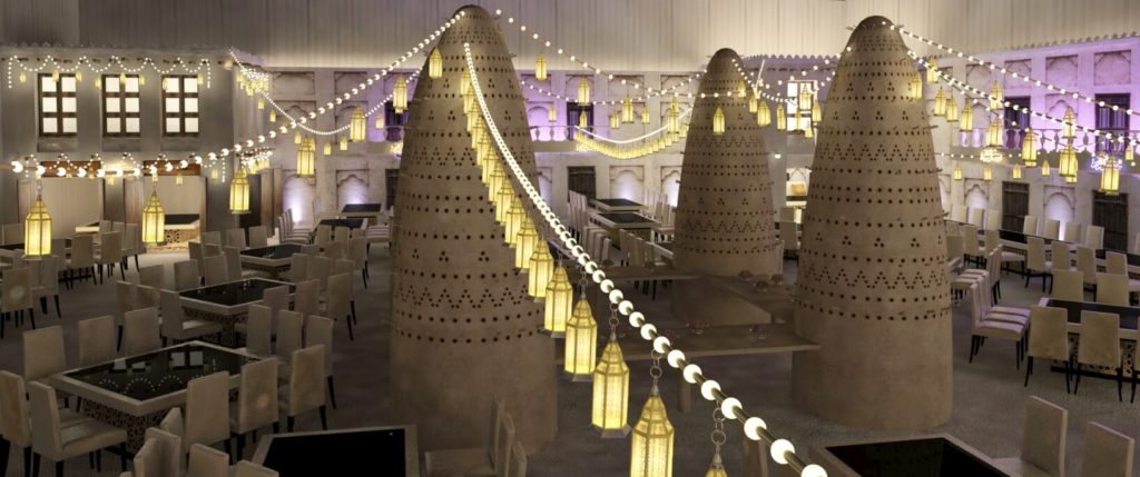 St Regis Doha Qatar Eating Ramadan Tent Souq Lanterns