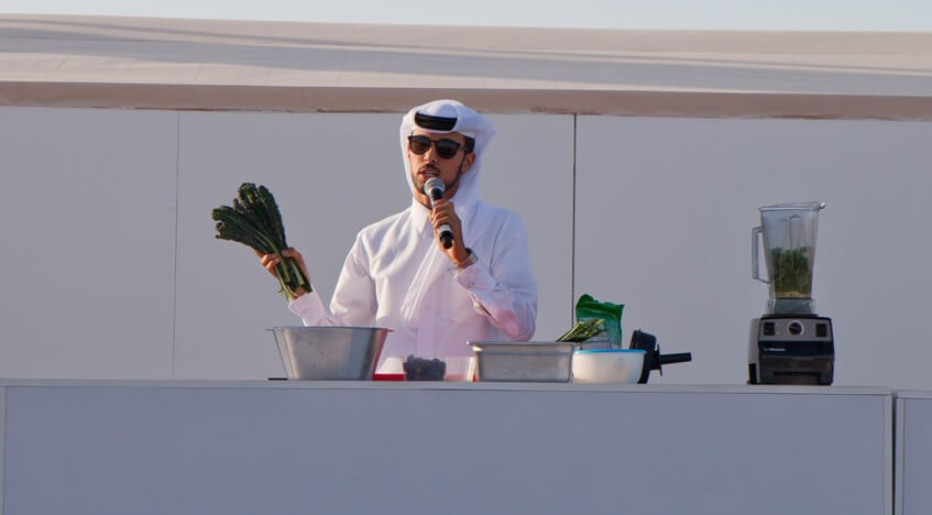 QIFF-Pearl-Qatar-Beach-Popup-Qatar-Food-Festival-Qatar-Eating-Juicing-Ghanim-Vegan-Cooking-Theatre