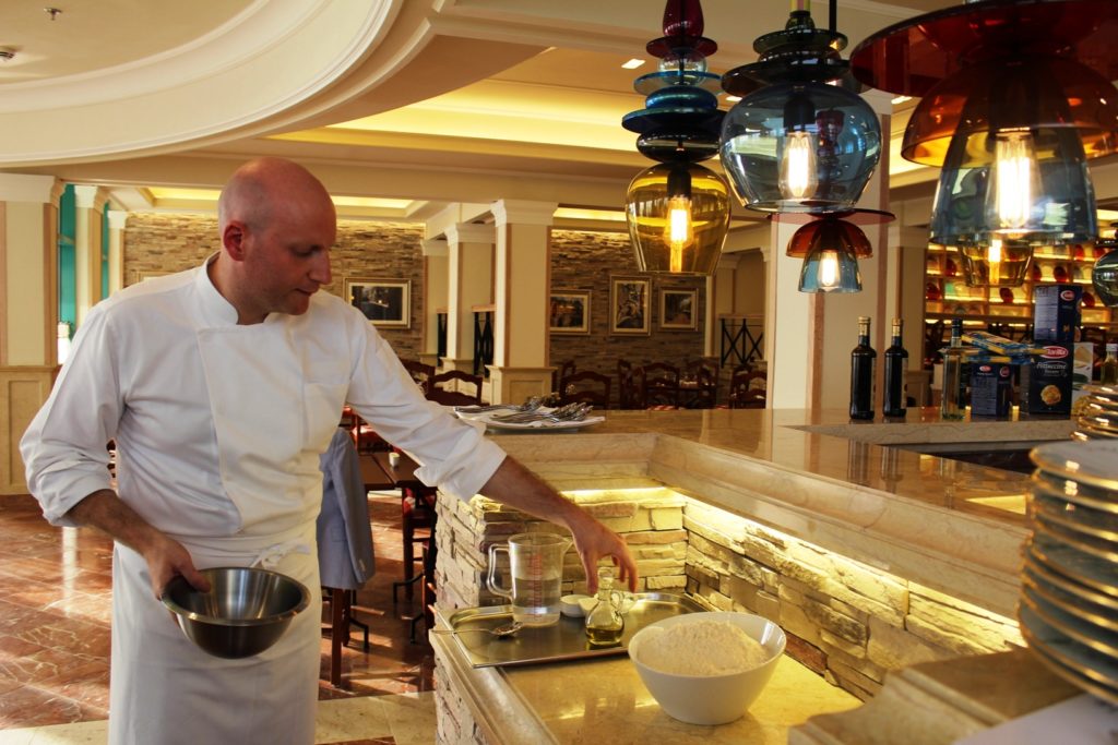 La Veranda Sheraton Doha Qatar Eating Pizza Class Dough Ingredients