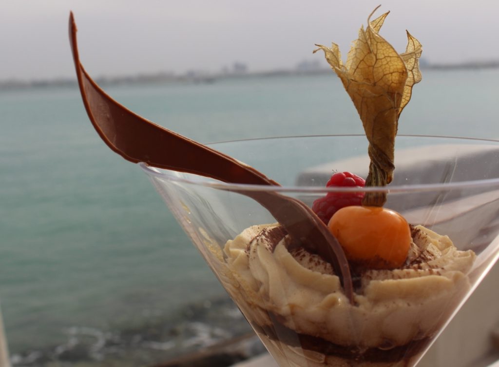 La Veranda Sheraton Doha Qatar Eating Dessert Tiramasu