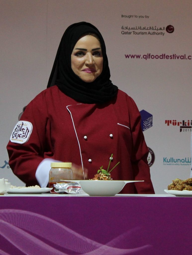 QIFF 2015 Chef Aisha Qatar Eating