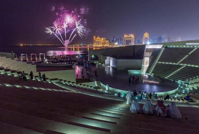 Eid-in-Qatar-Eid-Al-Adha-Festival-Doha-Qatar-Eating-Katara-#Fireworks